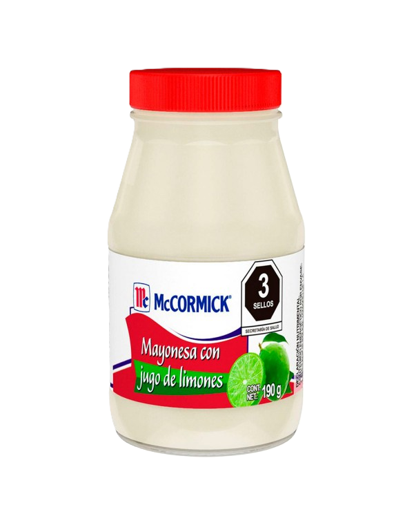 McCORMICK MAYONESA LIMÓN CONT. 190G