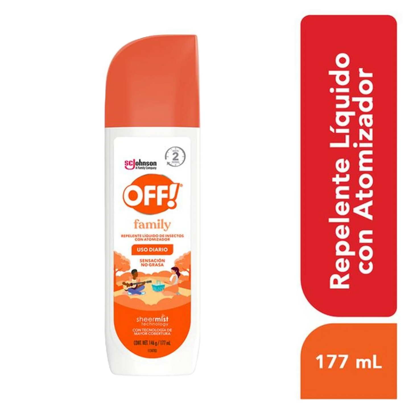 OFF FAMILY SPRAY SHEERMIST CONT. 177ML