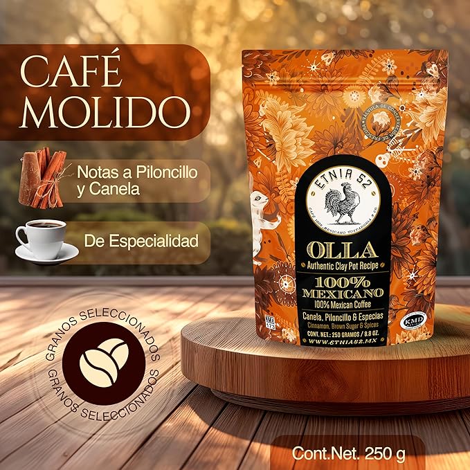 CAFÉ ETNIA 52 DE OLLA MOLIDO CONT. 250GR