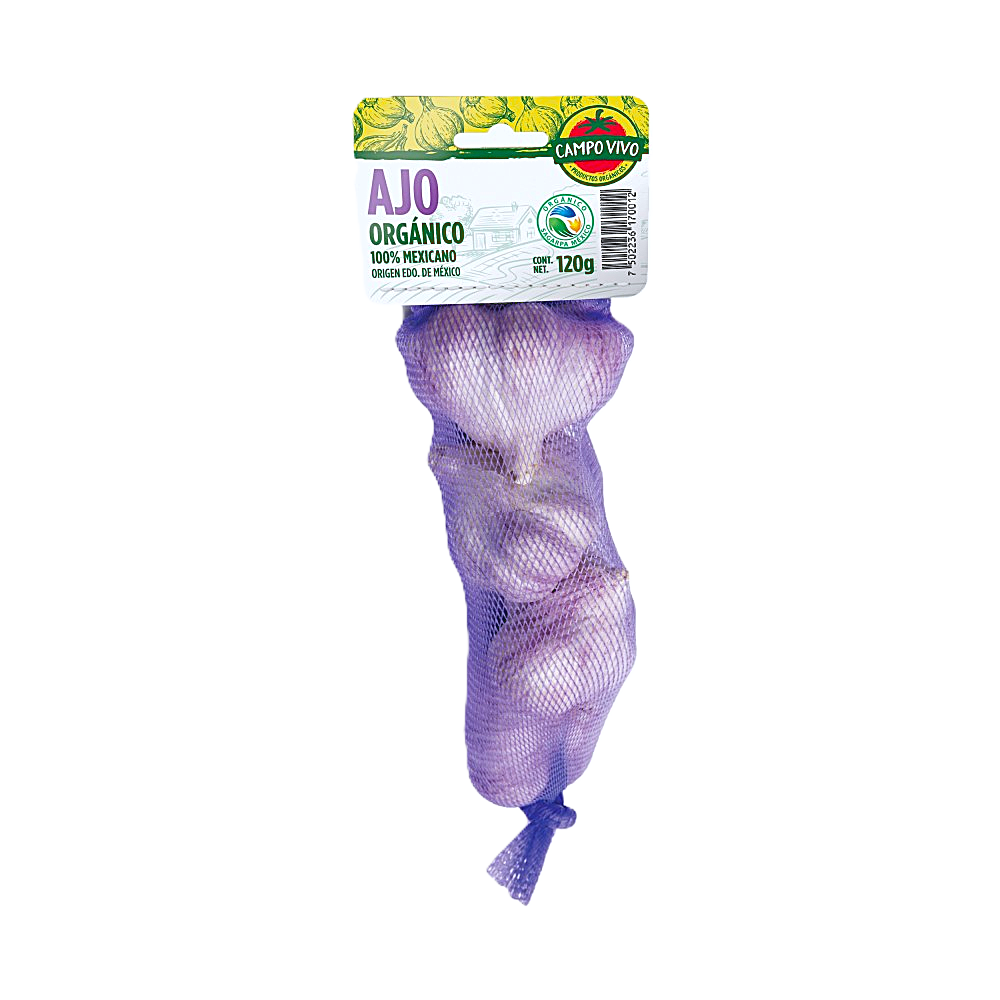 AJO ORGÁNICO CAMPO VIVO CONT. 120 GR