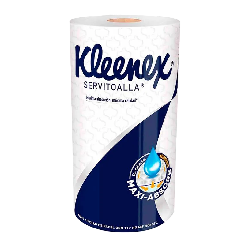 KLEENEX MAXI ABSORB CONT. 1 ROLLO 117 HOJAS