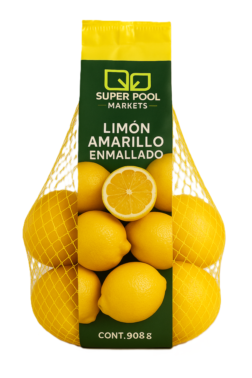 LIMÓN AMARILLO ENMALLADO CONT. 908GR