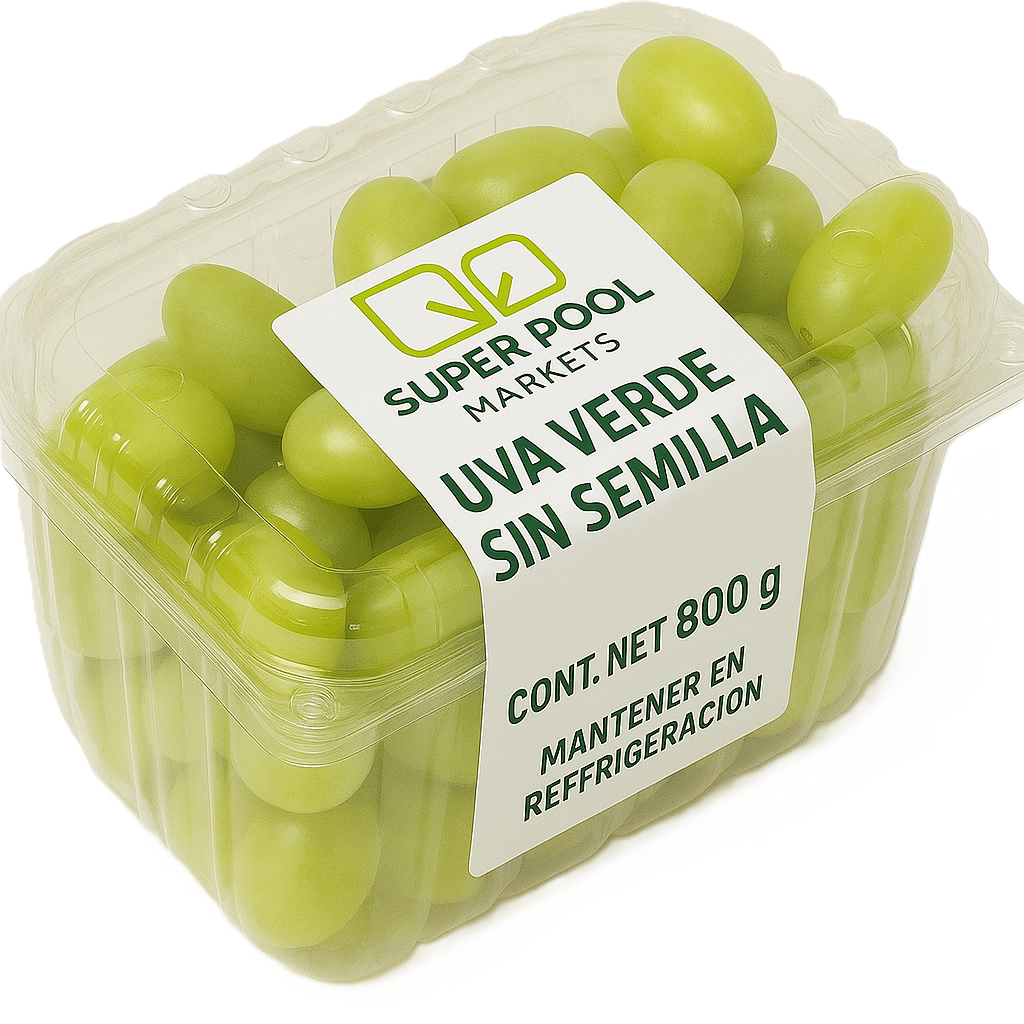 UVA VERDE SIN SEMILLA DOMO CONT. 800 G