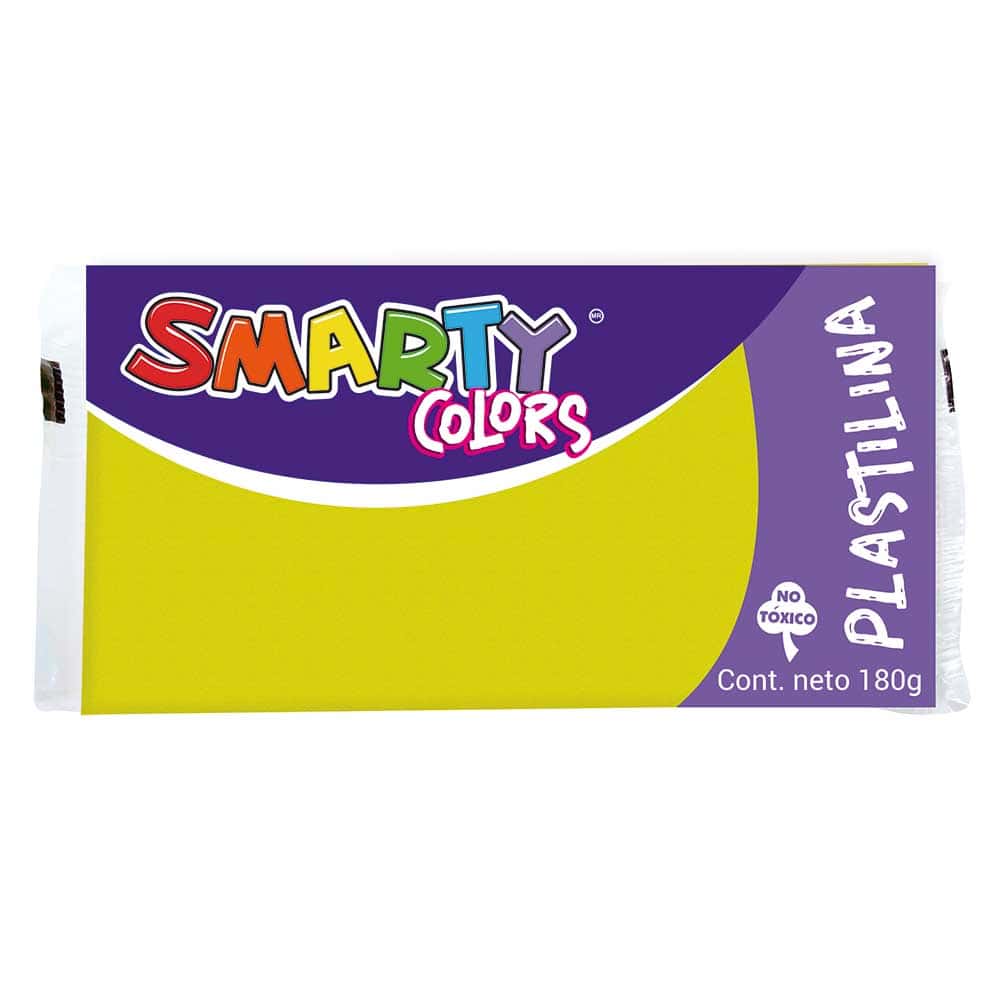 PLASTILINA EN BARRA SMARTY AMARILLA 180G