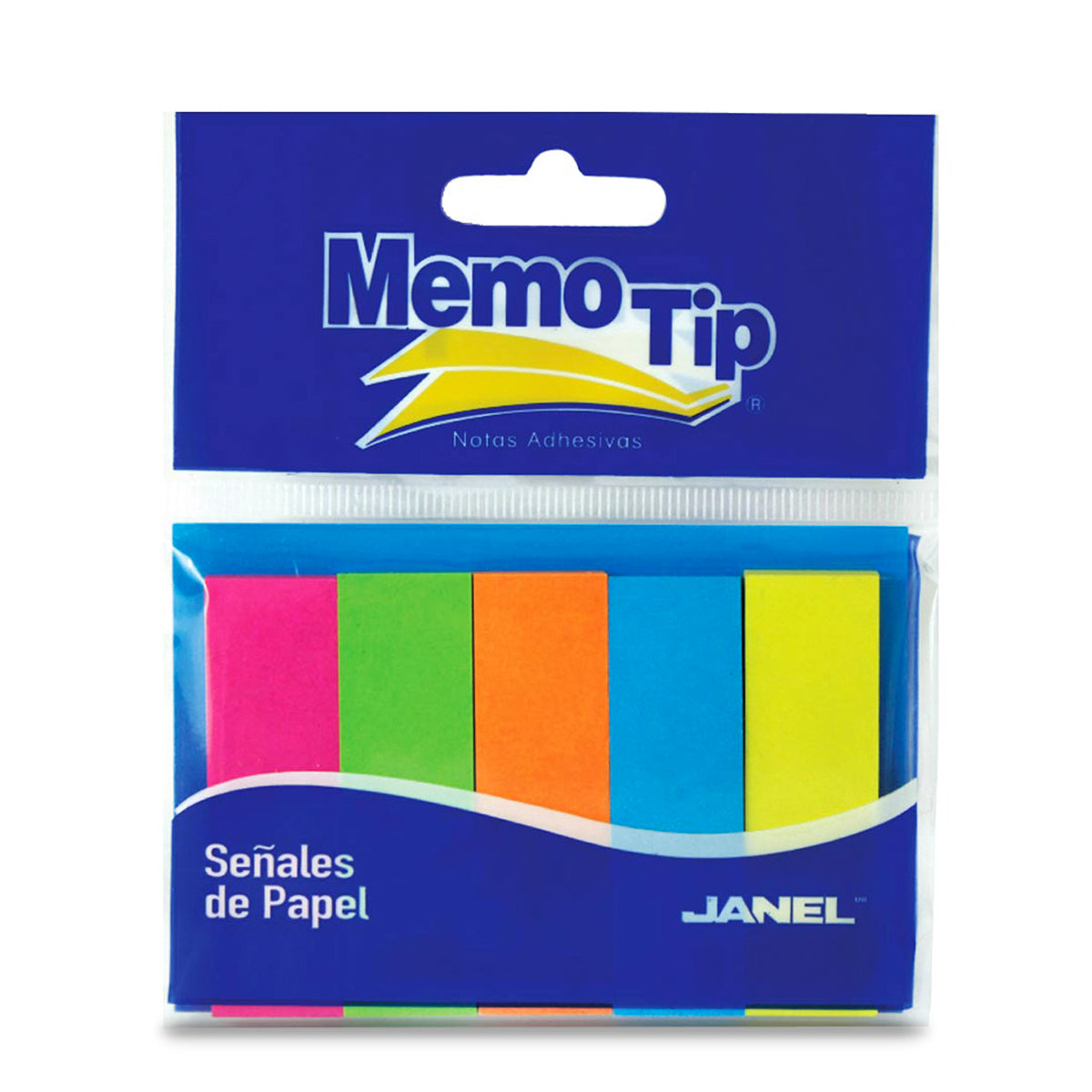 BANDERITAS MEMOTIP JANEL MINI SENALES PAPEL 5 COLORES