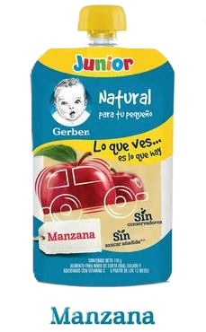 GERBER DE MANZANA JUNIOR CONT. 110G