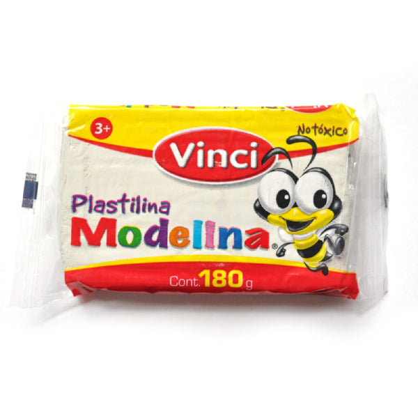 PLASTILINA MODELINA VINCI BLANCO 180G