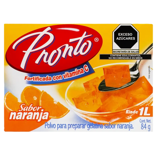 GELATINA PRONTO NARANJA CONT. 84G