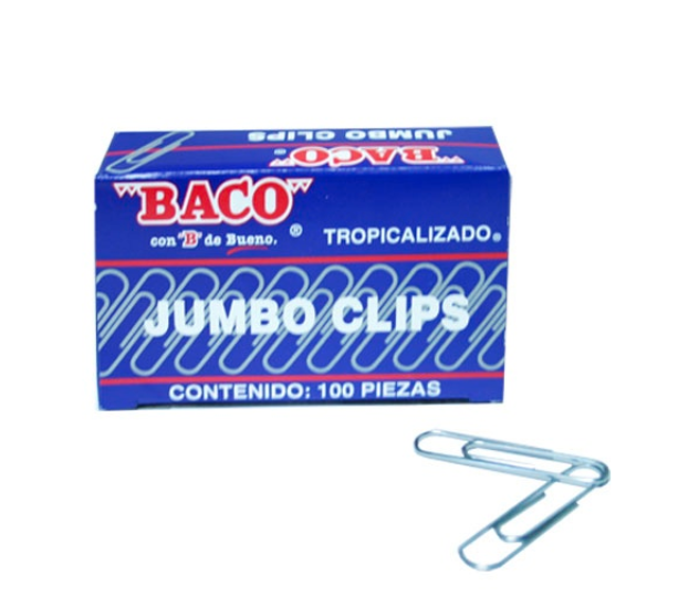 BACO CLIP JUMBO TROPICALIZADO C/100 PZAS