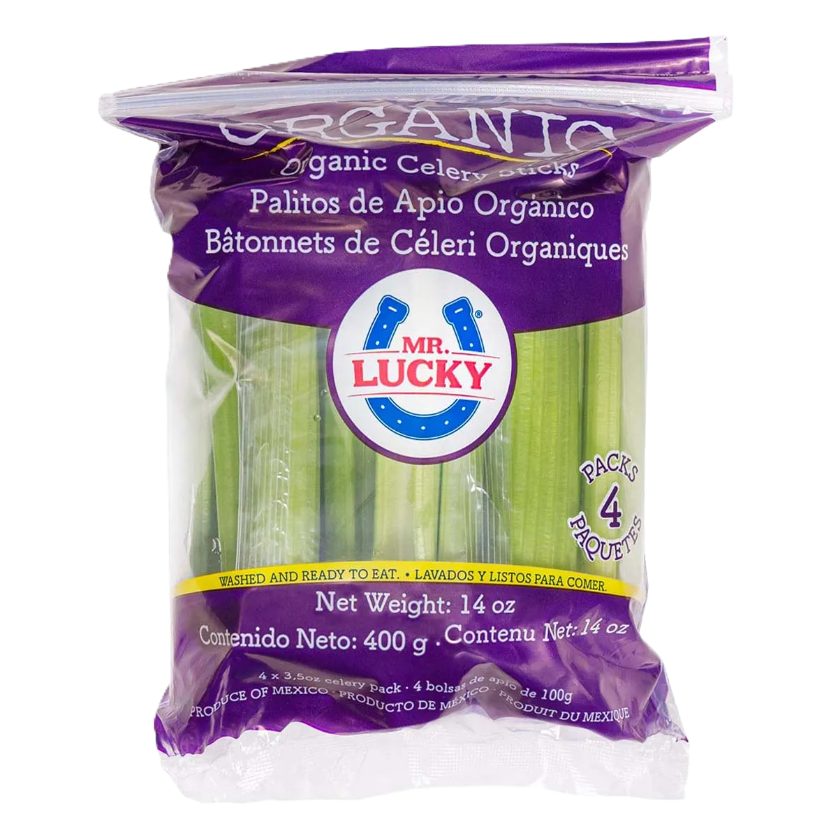 PALITOS DE APIO ORGÁNICO 4 PIEZAS DE 100GR
