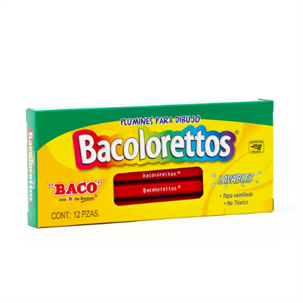 BACOLORETTOS CONT. 12 PZA