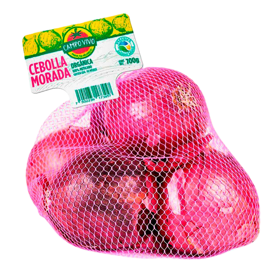 CEBOLLA MORADA ORGÁNICA CONT. 700GR