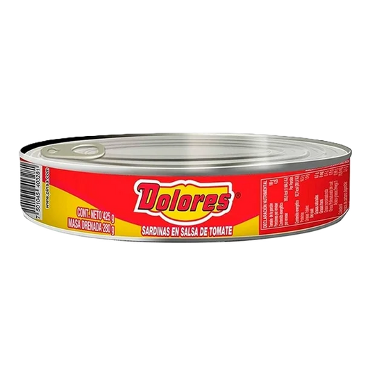 SARDINAS EN SALSA DE TOMATE DOLORES CONT. 425G