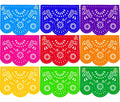 PAPEL PICADO COLORES CONT. 12 PZA