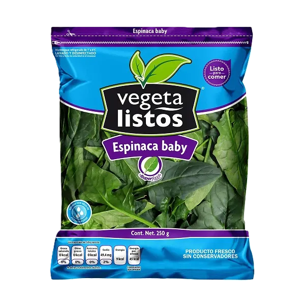 ESPINACA BABY VEGETALISTOS CONT. 250