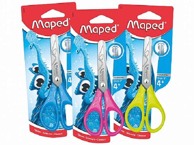 TIJERA ESCOLAR 5" ESSENTIALS BLT MAPED