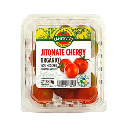 JITOMATE CHERRY ORGÁNICO CONT. 280GR