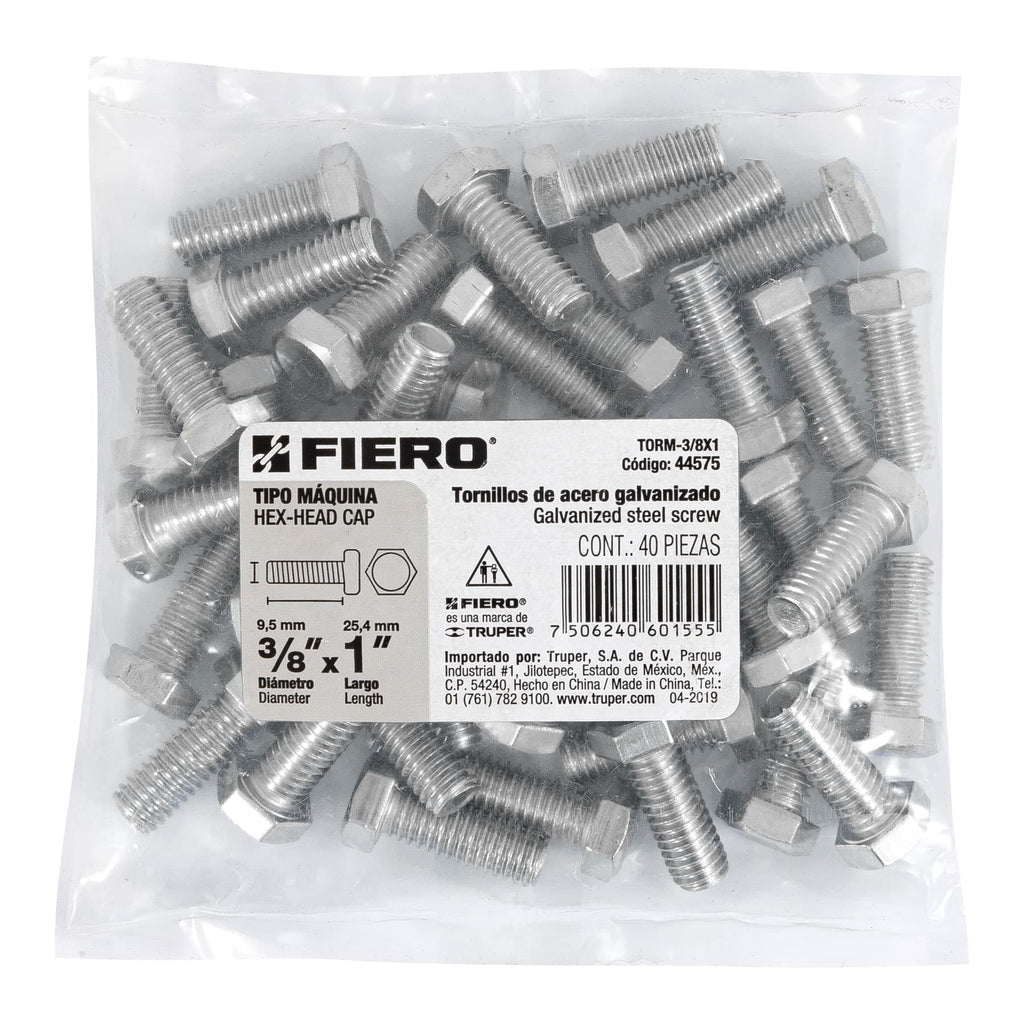 TORNILLOS 3/8" X 1"