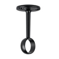 SOPORTE NEGRO PARA TUBO REDONDO DE CLOSET, HERMEX