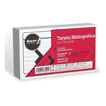 TARJETA BIBLIOGRAFICA 3X 5 RAYA