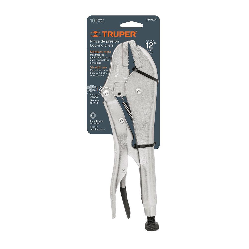 PINZA DE PRESION 12" MORDAZA RECTA TRUPPER