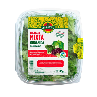 ENSALADA MIXTA ORGÁNICA CONT. 180GR