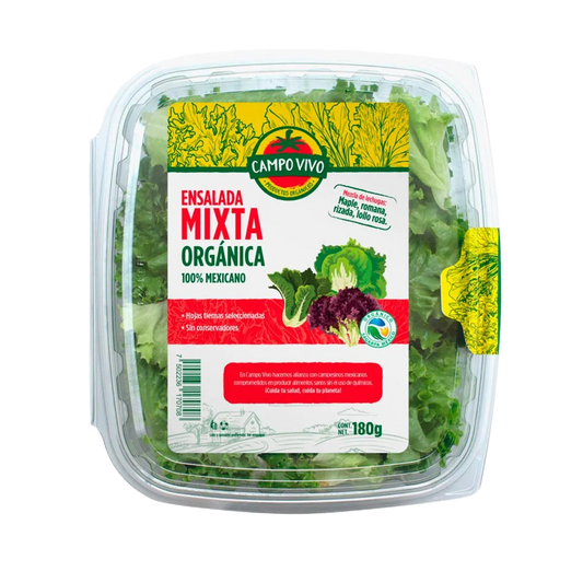 ENSALADA MIXTA ORGÁNICA CONT. 180GR