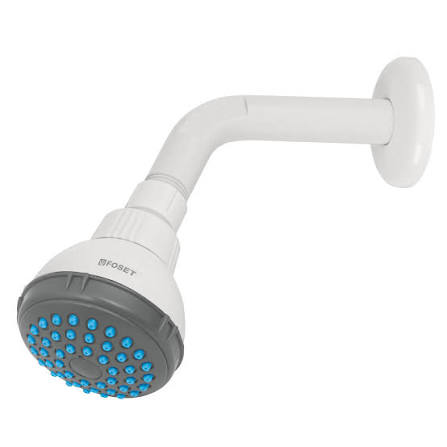 REGADERA REDONDA DE ABS 2-1/2 GRIS BLANC A FOSET