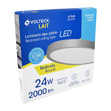 LUMINARIO REDONDO 24W LED VOLTECK