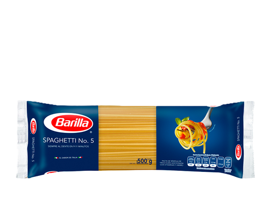 PASTA BARILLA SPAGUETTI #5 CONT. 500 GR