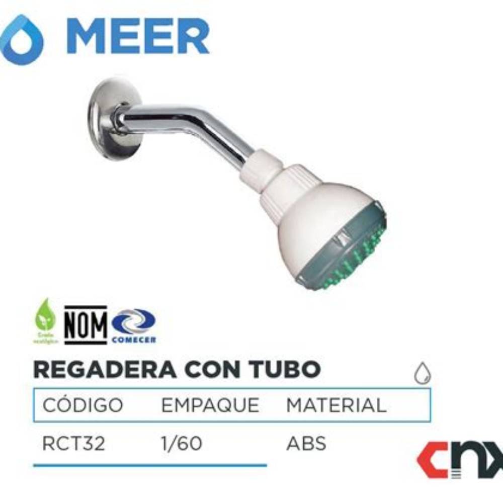 REGADERA 3" CON TUBO MEER