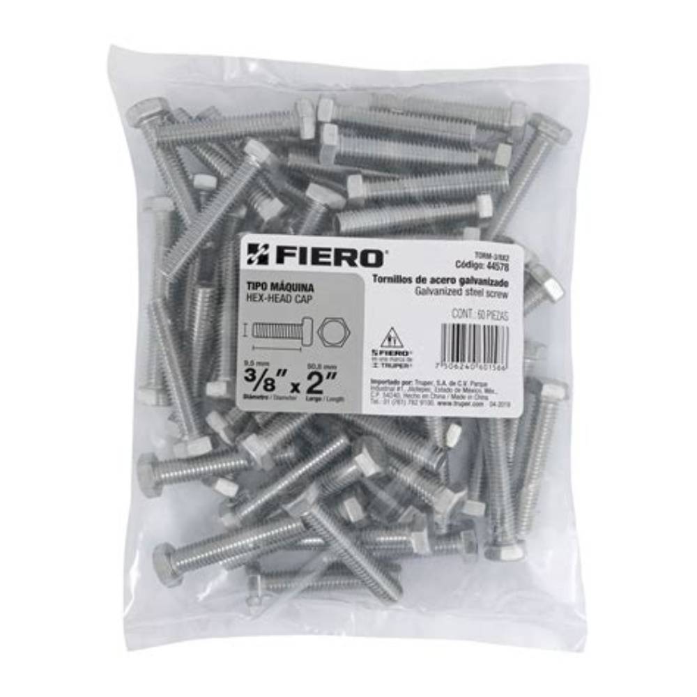 TORNILLOS 3/8" X 2"