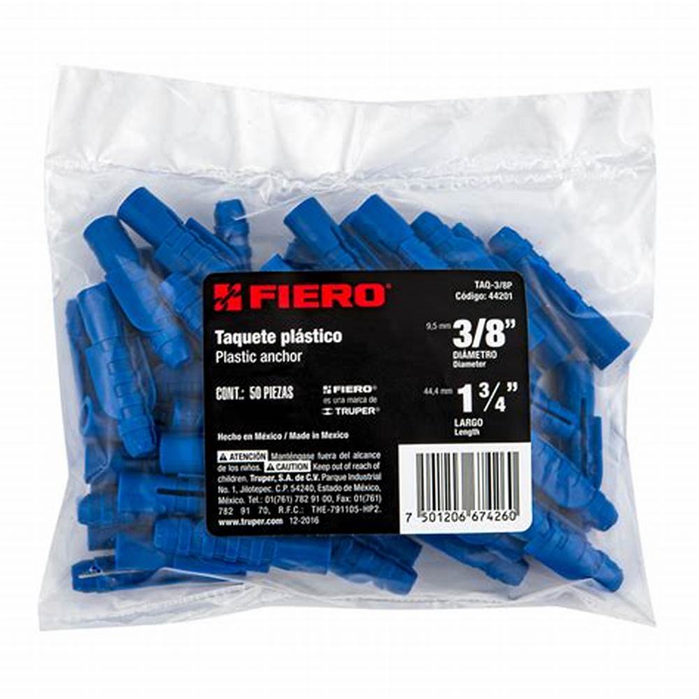 TAQUETE PLASTICO TRUPER 3/8"