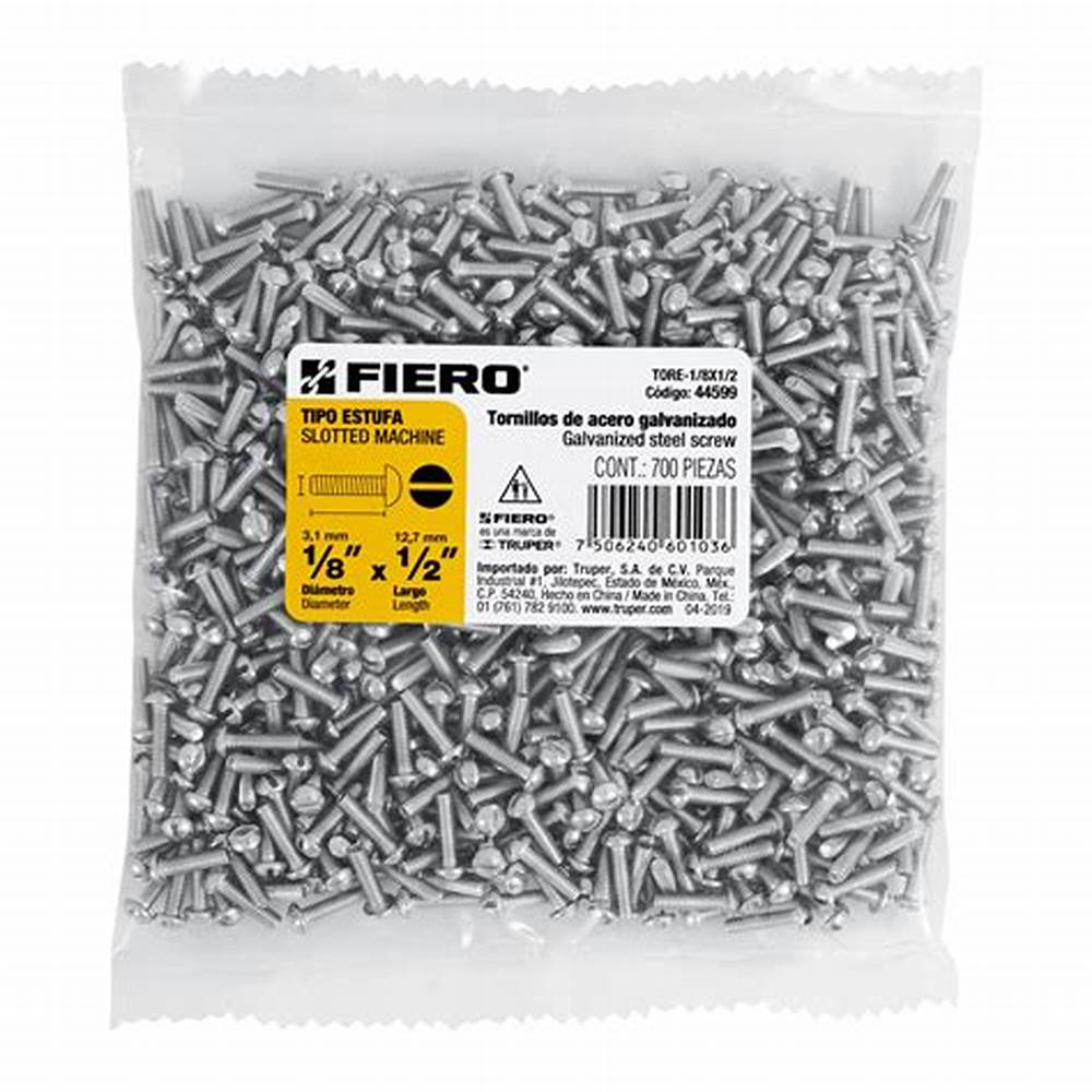 TORNILLOS DE ACERO GALVANIZADO 1/8" X 1 1/2"