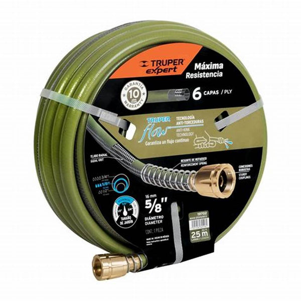 MANGUERA 6 CAPAS 5/8" 25M TRUPER