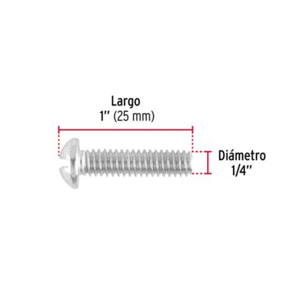 TORNILLO TIPO ESTUFA 1/4" 20 X 1"