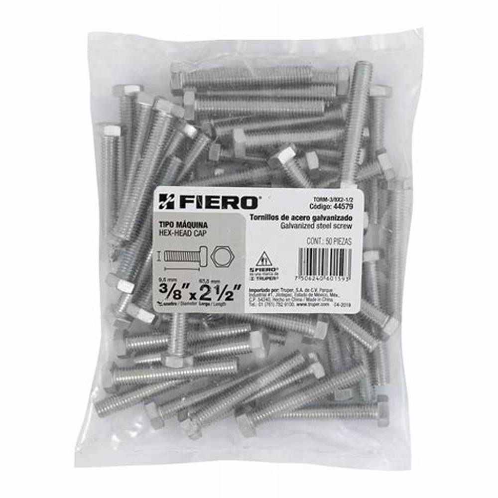 TORNILLOS TIPO MÁQUINA FIERO 3/8" X 2 1 /2"