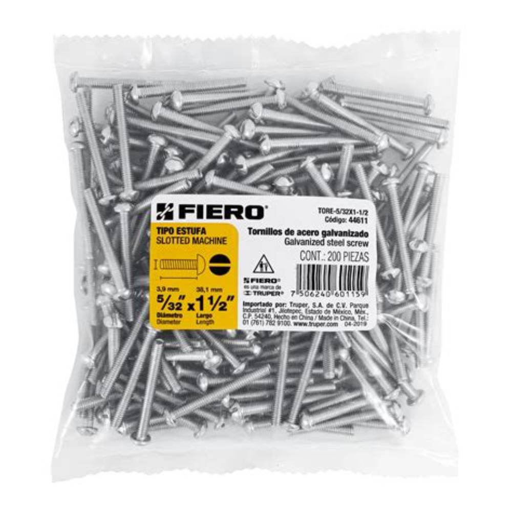 TORNILLOS 5/32"- 32 X 1 1/2"
